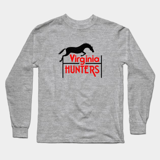 Defunct Virginia Hunters AFA Football 1981 Long Sleeve T-Shirt by LocalZonly